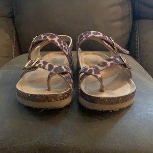 Leopard/Cheetah print sandals